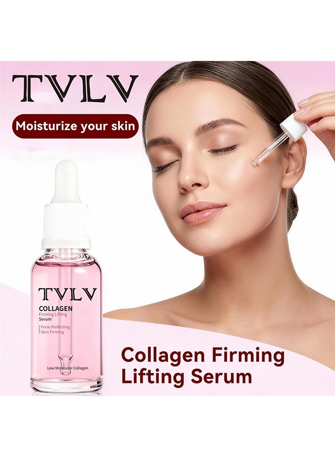 TVLV Moisturizing Hydrating Nourishing Skin-Soothing Brightening Serum with Collagen and Elasticity Firming Essence 30ml - Image 2